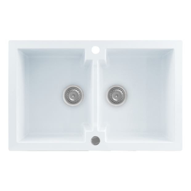 Кухонна мийка KERNAU KGS A 80 2B PURE WHITE 0